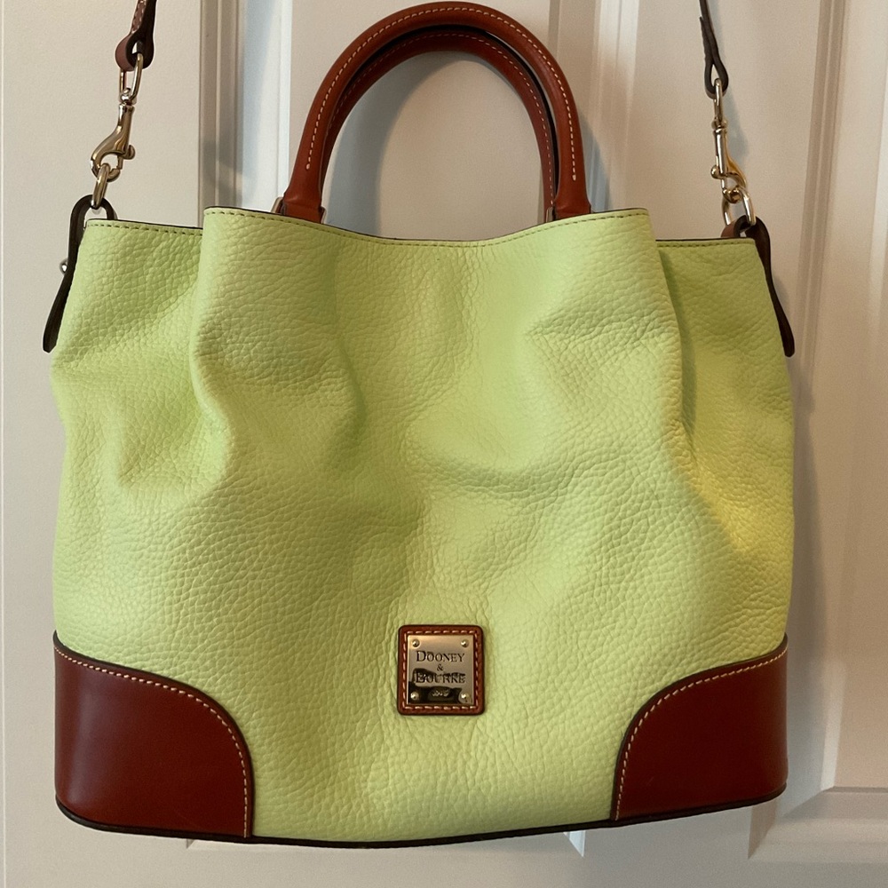 Dooney and Bourke Bucket bag green-with wallet and dust bag included.